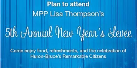 Huron-Bruce MPP's New Year's Levee postponed to Jan. 11