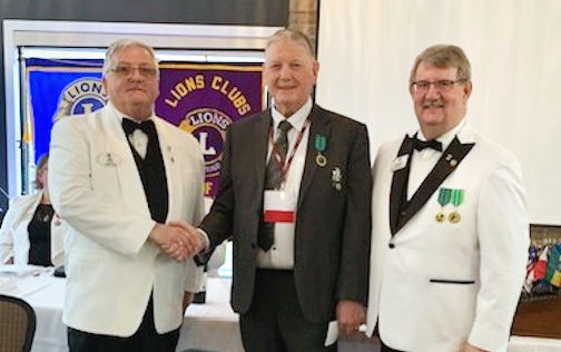Two Ripley Lions Club members honoured at District Convention