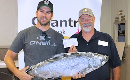 Port Elgin man holds on to win $15,000 grand prize at Chantry Chinook fishing derby