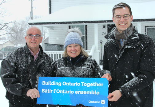 Huron-Bruce MPP arrives in snowy Tiverton to announce new energy efficiency program