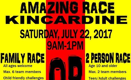 Amazing Race Kincardine slated for Saturday, July 22