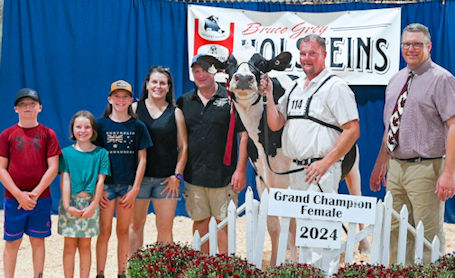 Kincardine exhibitor takes grand champion at Bruce Grey Holstein Show