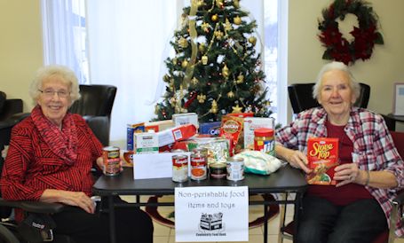 RVilla residents, staff hold annual food and toy drive