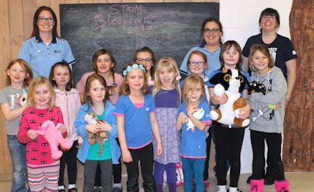 Kincardine Sparks and Brownies enjoy STEM Camp sleepover