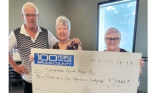100 People Who Share Bruce County surpass $250,000 in donations to local charities