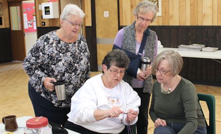 Point Clark woman crochets items for people in need