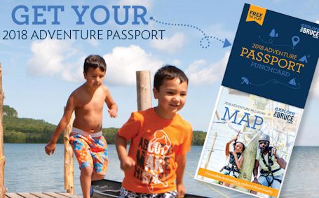Discover 17 destinations in the 2018 Explore the Bruce Adventure Passport