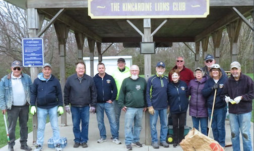 ​Kincardine Lions mark Memorial Day of Service with park clean-up