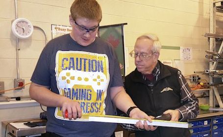 Kinetic Knights have begun building robot for FIRST "Power Up" challenge