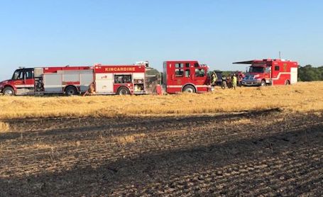 Kincardine, Tiverton, Ripley firefighters respond to field fire on Northline