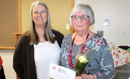 Lois Hackett receives award for 50 years of service with Kincardine hospital auxiliary