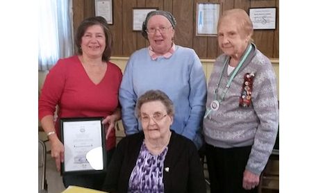 Members of Bervie Women's Institute honoured