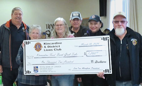 Donations presented to food gardens and food bank