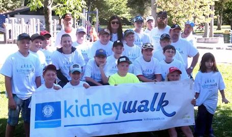 Christopher Pennington and crew raise $6,000 for Kidney Foundation