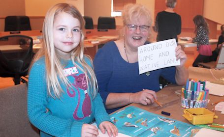 Ripley Horticultural Society youth club works on posters for provincial competition