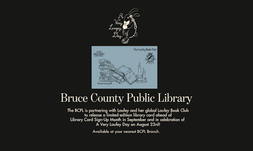 Bruce County Public Library selected for international Laufey Book Club initiative