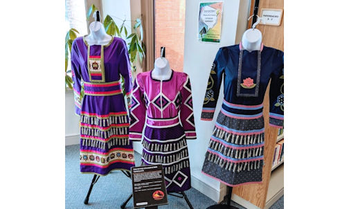 Jingle Dresses on display at Kincardine Library until June 6
