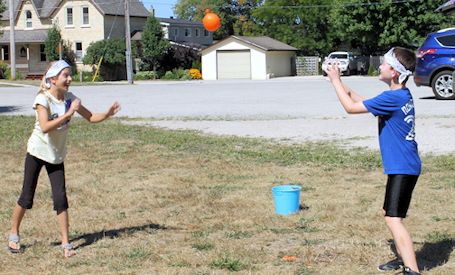 Youngsters enjoy Barnyard Roundup at Vacation Bible School in Tiverton