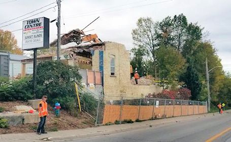 Old Mahood Lumber building in Kincardine demolished