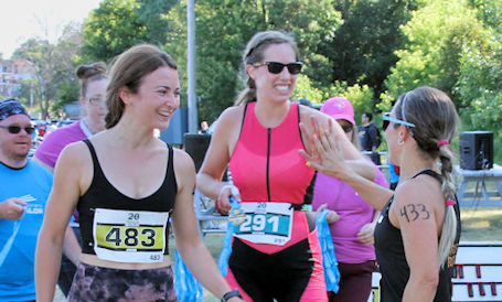 ​Cold Lake Huron water sinks the swim at 20th Kincardine Women’s Triathlon