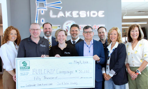 ​Lakeside Chevrolet Buick GMC donates $50,000 to BUILDKD-plus Campaign