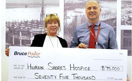 Bruce Power donates $75,000 to Huron Shores Hospice