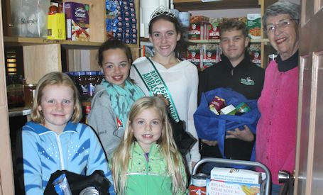 About 100 items donated to Kincardine Food Bank from Ripley Fair entries