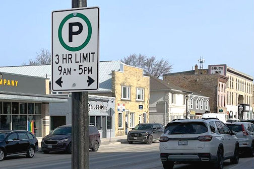 ​Three-hour parking limit in downtown Kincardine, begins May 1