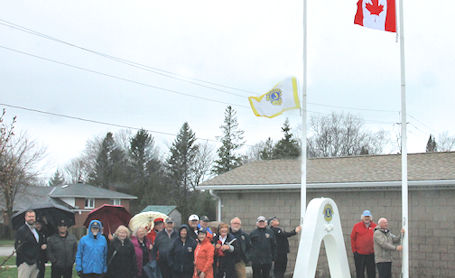 Kincardine Lions mark 50th anniversary with flag-raising at Lions Park
