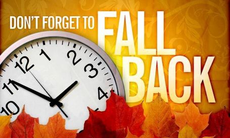 Daylight Savings Time ends this Sunday