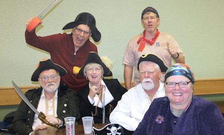 Swashbuckling crew fills t' Kincardine Legion for Pirate Trivia Night