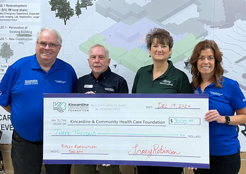 ​Ripley Agricultural Society pledges $15,000 to Kincardine Hospital redevelopment