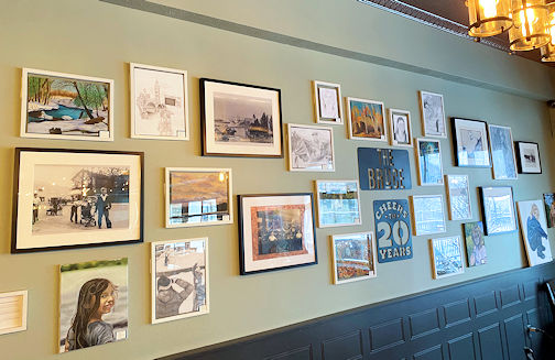 Student Art Show at downtown Kincardine restaurants during March Break
