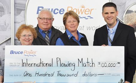 Bruce Power donates $100,000 to 2017 IPM to be held in Huron County