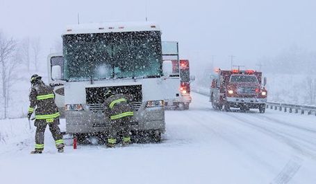 Fire damages motor home on Highway 21, north of Kincardine Home Hardware, Sunday evening