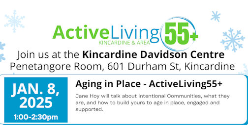 ​Kincardine Community Living’s 55-plus speaker series returns