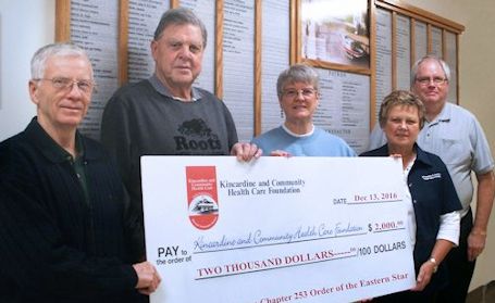 Donations to Kincardine and Community Health Care Foundation