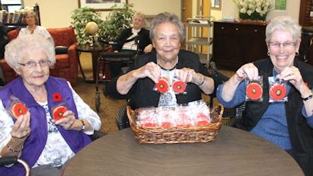 Trillium Court hosts Poppies for Peace art exhibit