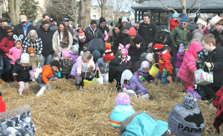Two clubs collaborate on Kincardine Easter Egg Hunt this year