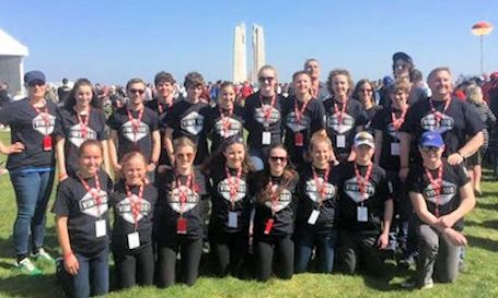 KDSS students among about 100 from Bluewater school board at Vimy Ridge celebration