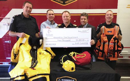 Donations, recognition for Kincardine and Ripley firefighters, and hospital foundation