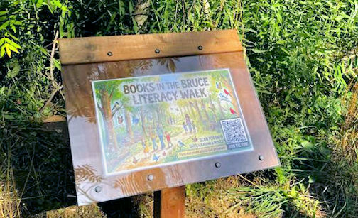 Books in the Bruce installs permanent Literacy Walk in Kincardine