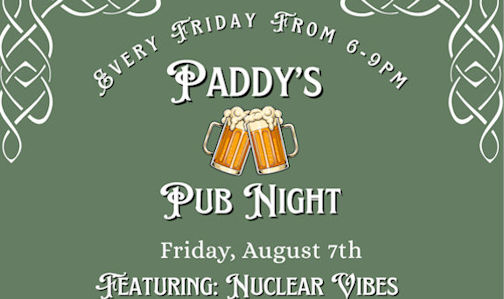 Walker House in Kincardine features "Nuclear Vibes" at Paddy's Pub Night