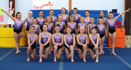 Gymnasts perfecting their routines for competitions over next two months