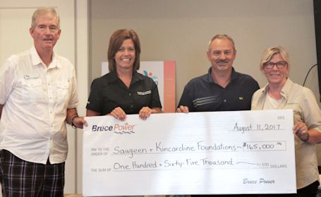 Bruce Power and partners raise $165,000 for local hospital foundations
