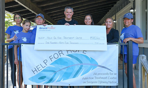 Bruce Power, supplier partners donate $145,000 toward SON addiction treatment centre