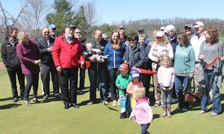 Official ribbon-cutting held at Ainsdale Golf Course amid the cold, windy weather