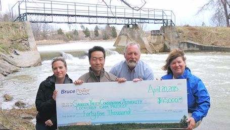 Bruce Power teams up with SVCA to remove dam near Paisley