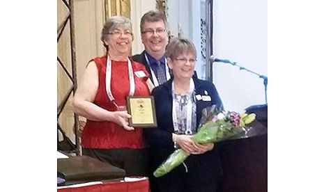 Bev Fry of Ripley honoured for service as OAAS homecraft president in 2000