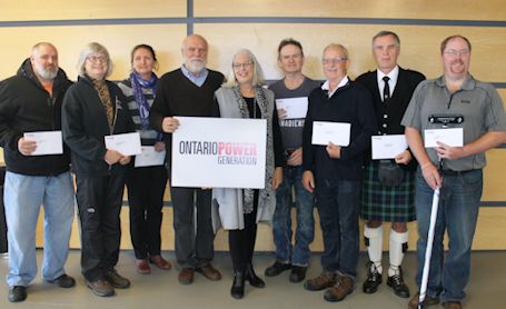 Ontario Power Generation presents almost $40,000 to local groups, organizations